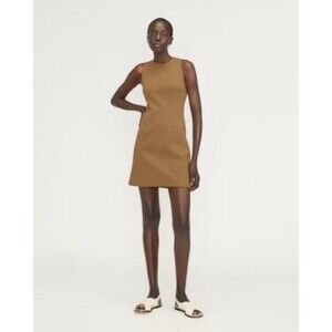 Everlane The Dream Shift Dress Toasted Coconut Mini Sleeveless Size M NWT